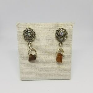 Handmade beach glass earrings